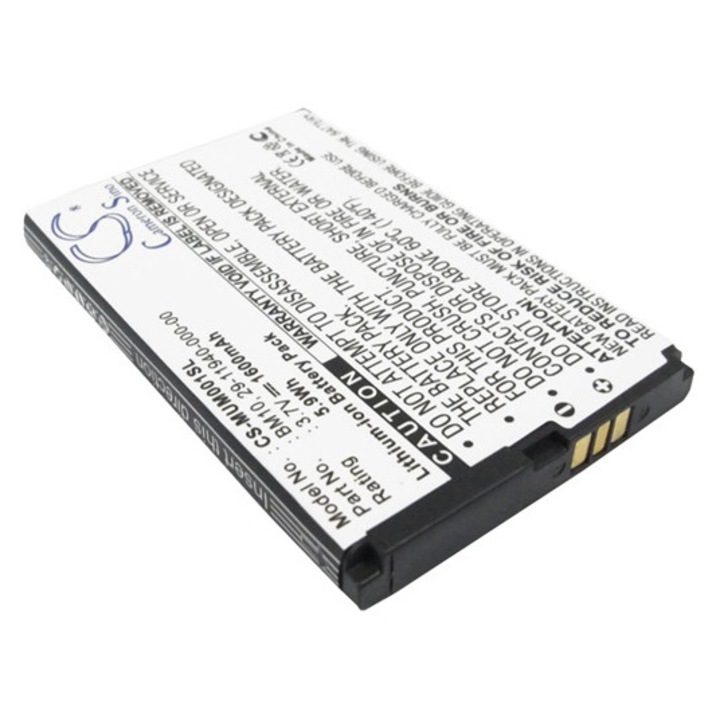 Cameron sino li-ion akkumulátor, 3.7v, 1600mAh, kompatibilis xiaomi bm10 -vel