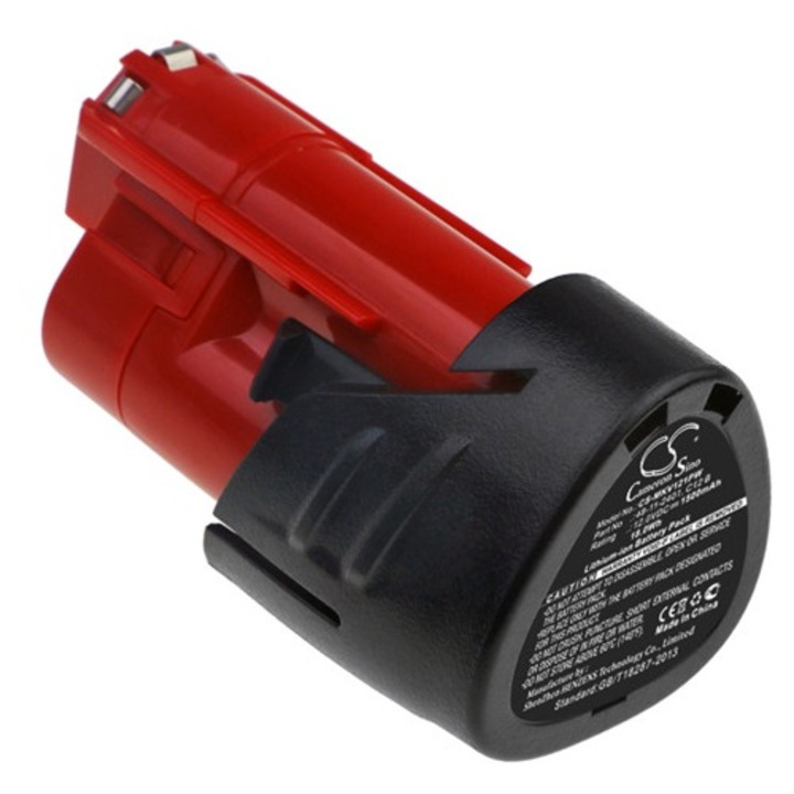 Cameron sino li-ion akkumulátor, 12v, 1500mAh, kompatibilis milwaukee 48-11-2401 -vel
