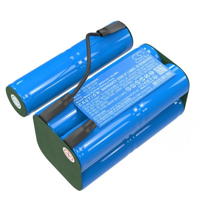 Cameron sino ni-mh akkumulátor, 12v, 3000mAh, kompatibilis black+decker rd-bd12vb -vel