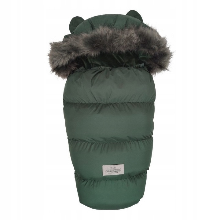 Sac de dormit BabyMatex Venus, set cu mufa, impermeabil, microfibra, verde, 100cm