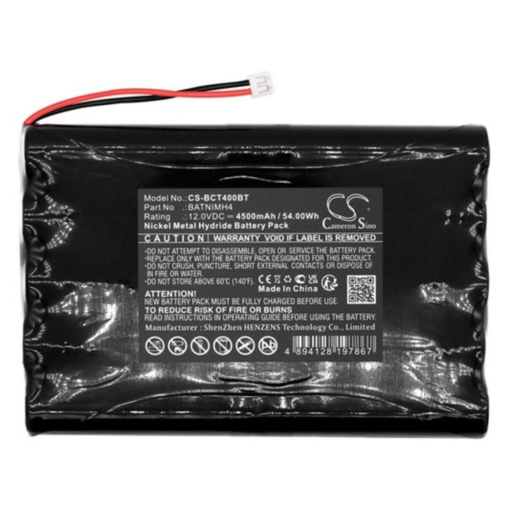 Cameron sino ni-mh akkumulátor, 12v, 4500mAh, kompatibilis daitem batnimh4 -vel