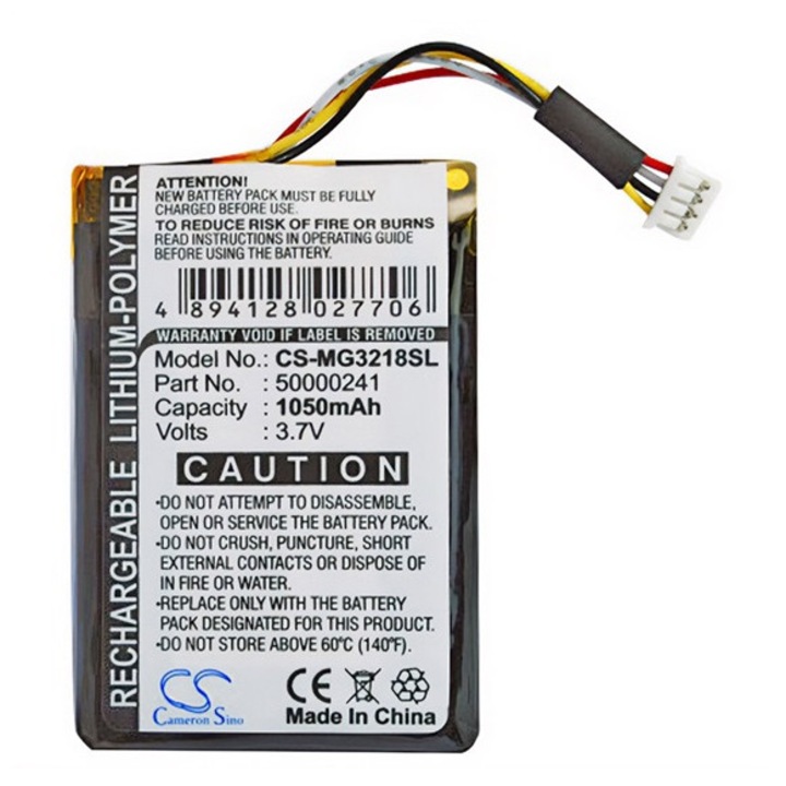 Cameron sino li-polymer akkumulátor, 3.7v, 1050mAh, kompatibilis typhoon 50000214 -vel