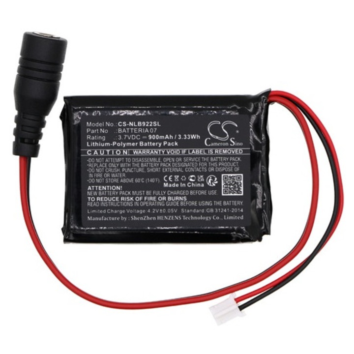 Cameron sino li-polymer akkumulátor, 3.7v, 900mAh, kompatibilis nolan batteria07 -vel