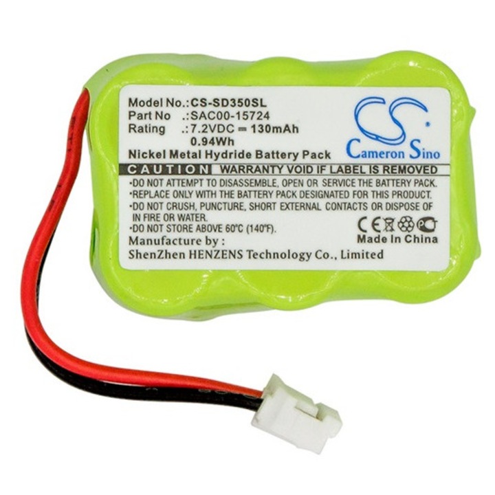 Cameron sino ni-mh akkumulátor, 7.2v, 130mAh, kompatibilis sportdog sac00-15724 zöld-vel