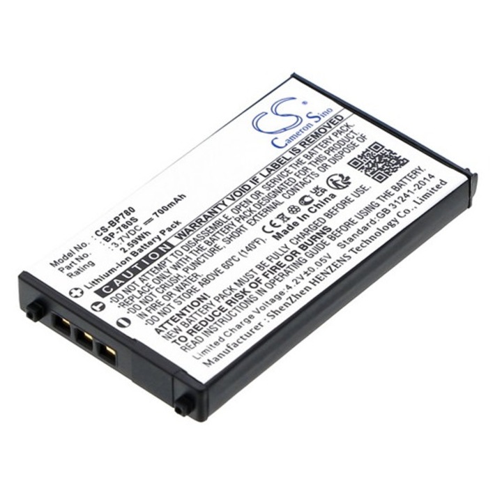 Cameron sino li-ion akkumulátor, 3.7v, 700mAh, kompatibilis kyocera bp-780s -vel