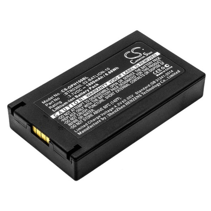 Cameron sino li-ion akkumulátor, 3.7v, 1800mAh, kompatibilis opticon 02-batlion-10 -vel