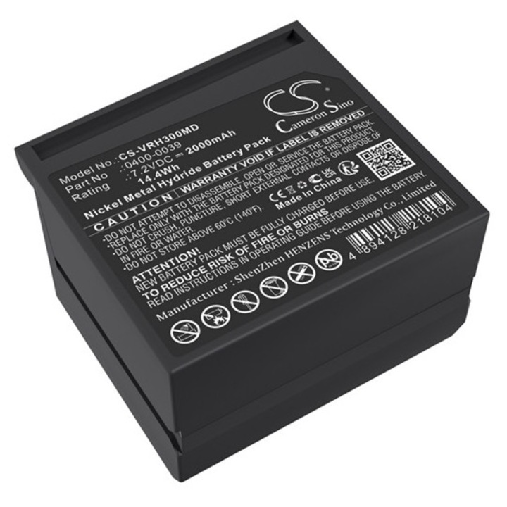 Cameron sino ni-mh akkumulátor, 7.2v, 2000mAh, kompatibilis verathon 0400-0039 -vel