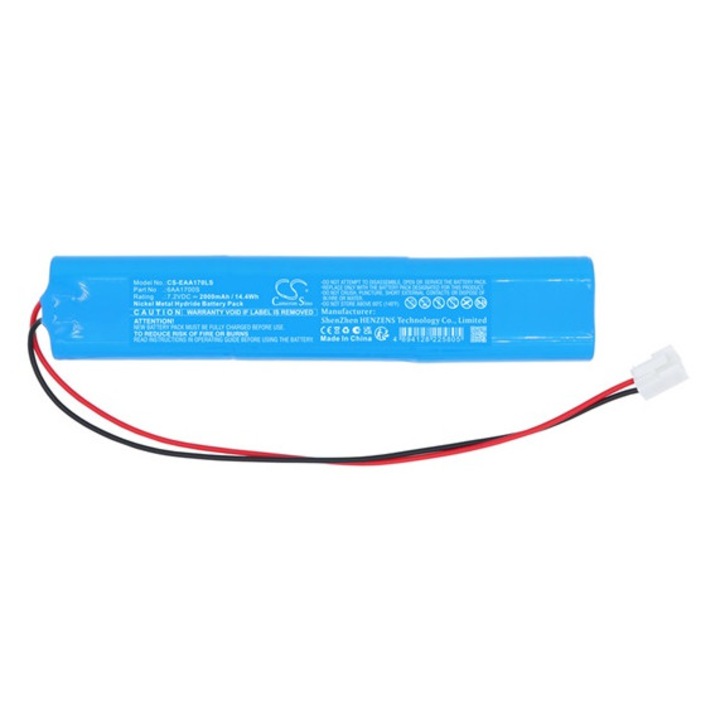 Cameron sino ni-mh akkumulátor, 7.2v, 2000mAh, kompatibilis emergency lighting 6aa1700s kék-vel