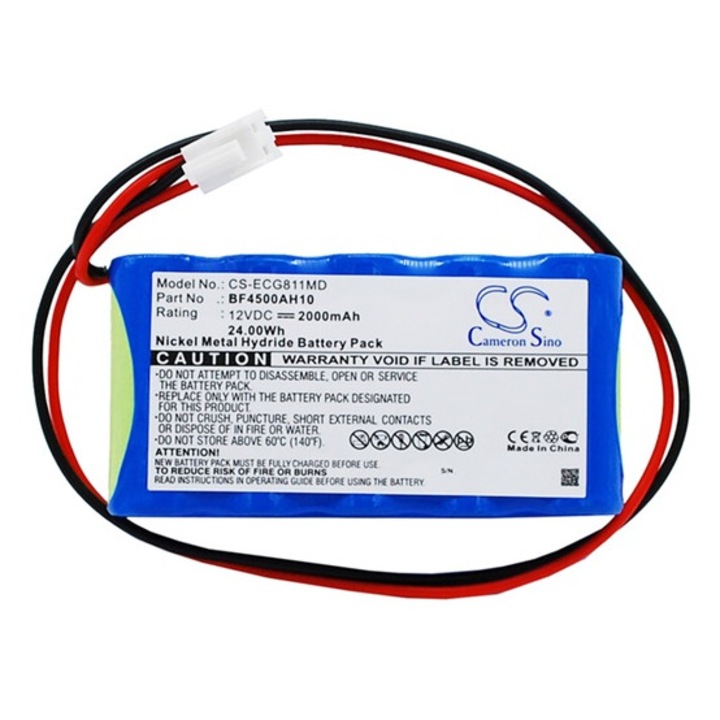 Cameron sino ni-mh akkumulátor, 12v, 2000mAh, kompatibilis osen bf4500ah10 zöld-vel