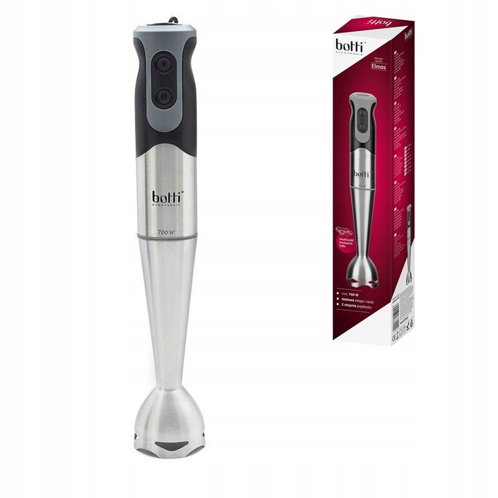 Blender Botti Elmas 700W, 2 viteze, argintiu