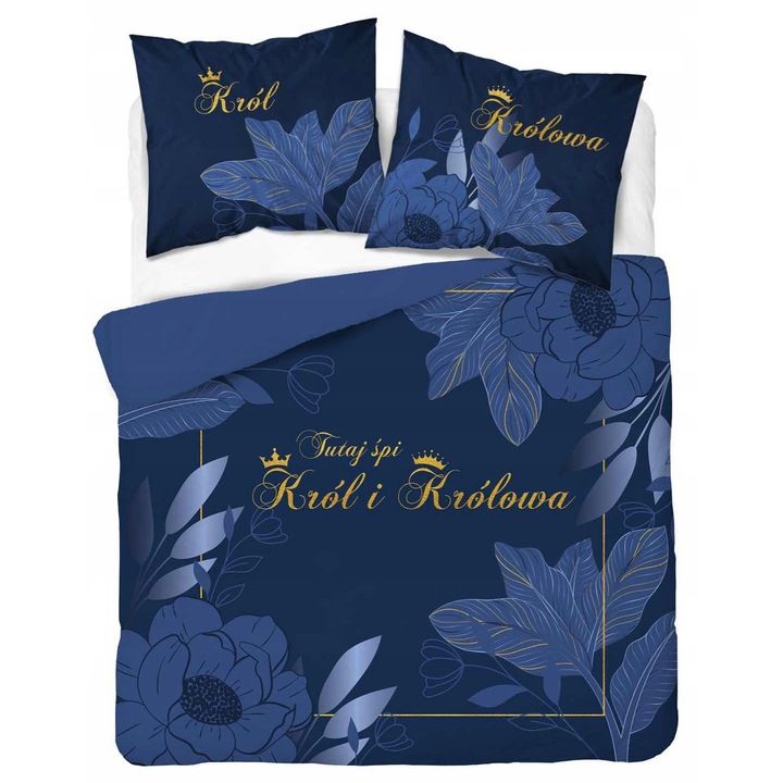 Lenjerie de pat, Detexpol, Couple Collection, granat, 160x200cm