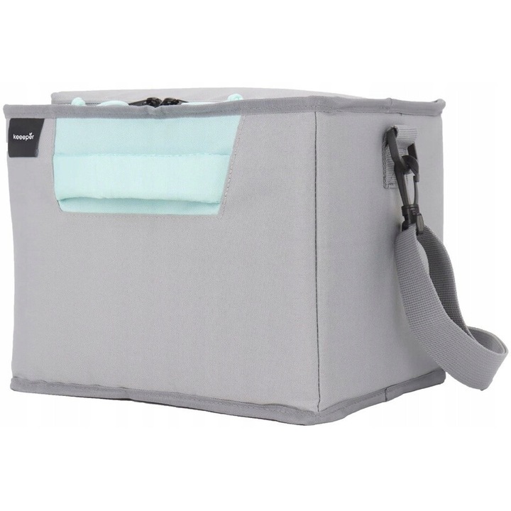 Torba termica KEEEPER NEA 13L, aquamarine, compacta, pliabila, 29,5x20x22,5cm