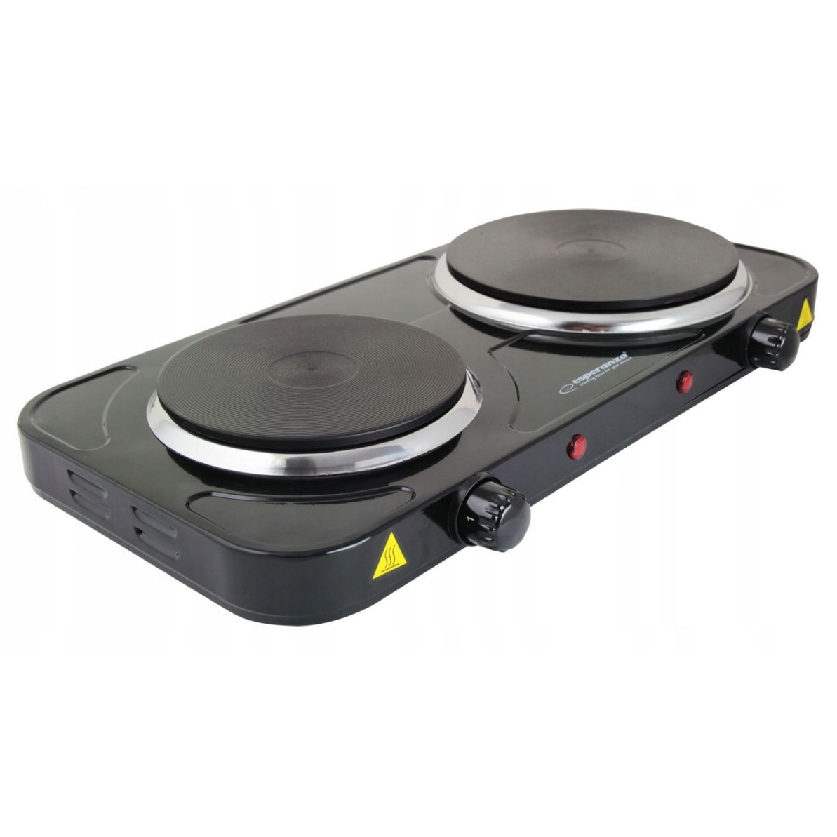 Aragaz electric Esperanza Yellowstone, 2 plite, negru, 2500W