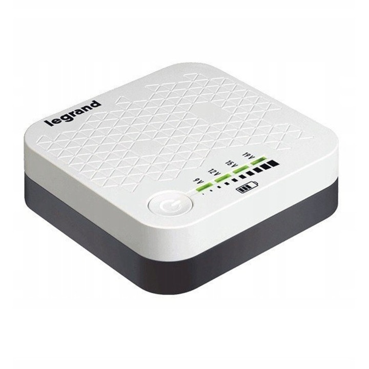 UPS Legrand, 25W, 2200mAh, бял, 95x95x28,5мм, комплект със сменяеми накрайници