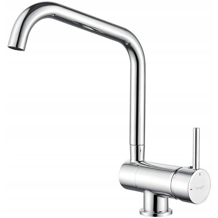 Ibergrif M22106 szaniter csaptelep, króm, összecsukható kifolyóval, 311mm, 360°