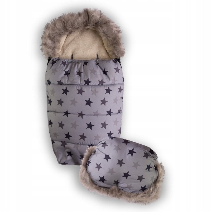 Sac de dormit BabyMatex Venus, 100x100cm, impermeabil, cu mufa, gri grafit