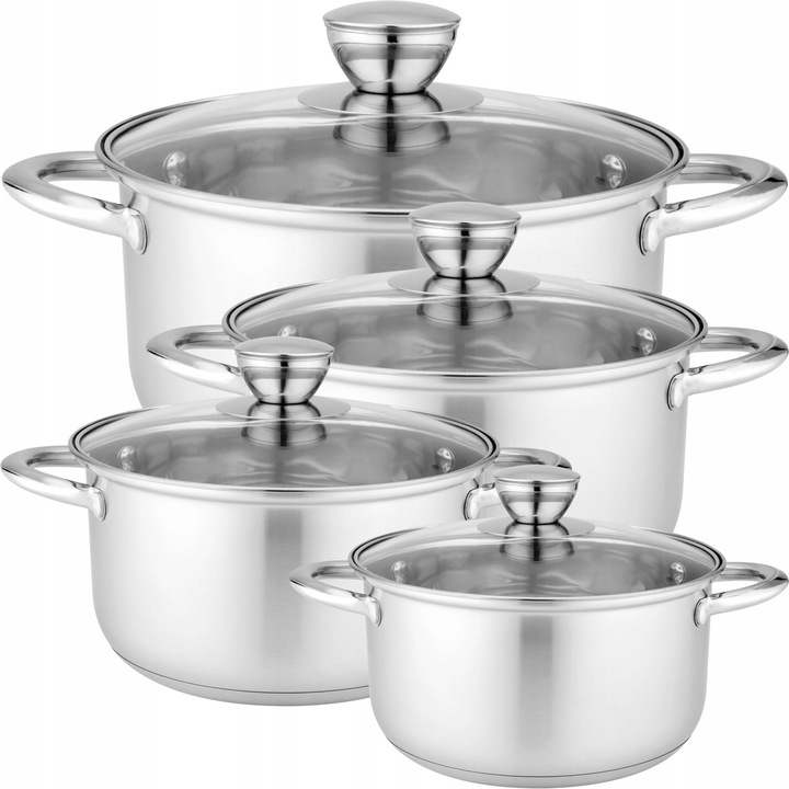 Set oale Florina Matteo 8 piese inox inductie