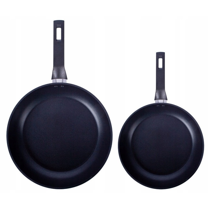 Set tigai MG Home 24x28cm, non-stick, aluminiu, negru-argintiu