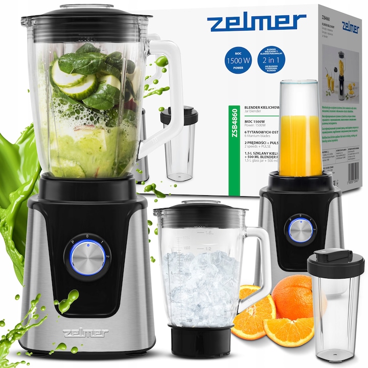 Blender manual Taurus HBA1300X, 1300W, 2 viteze, alb