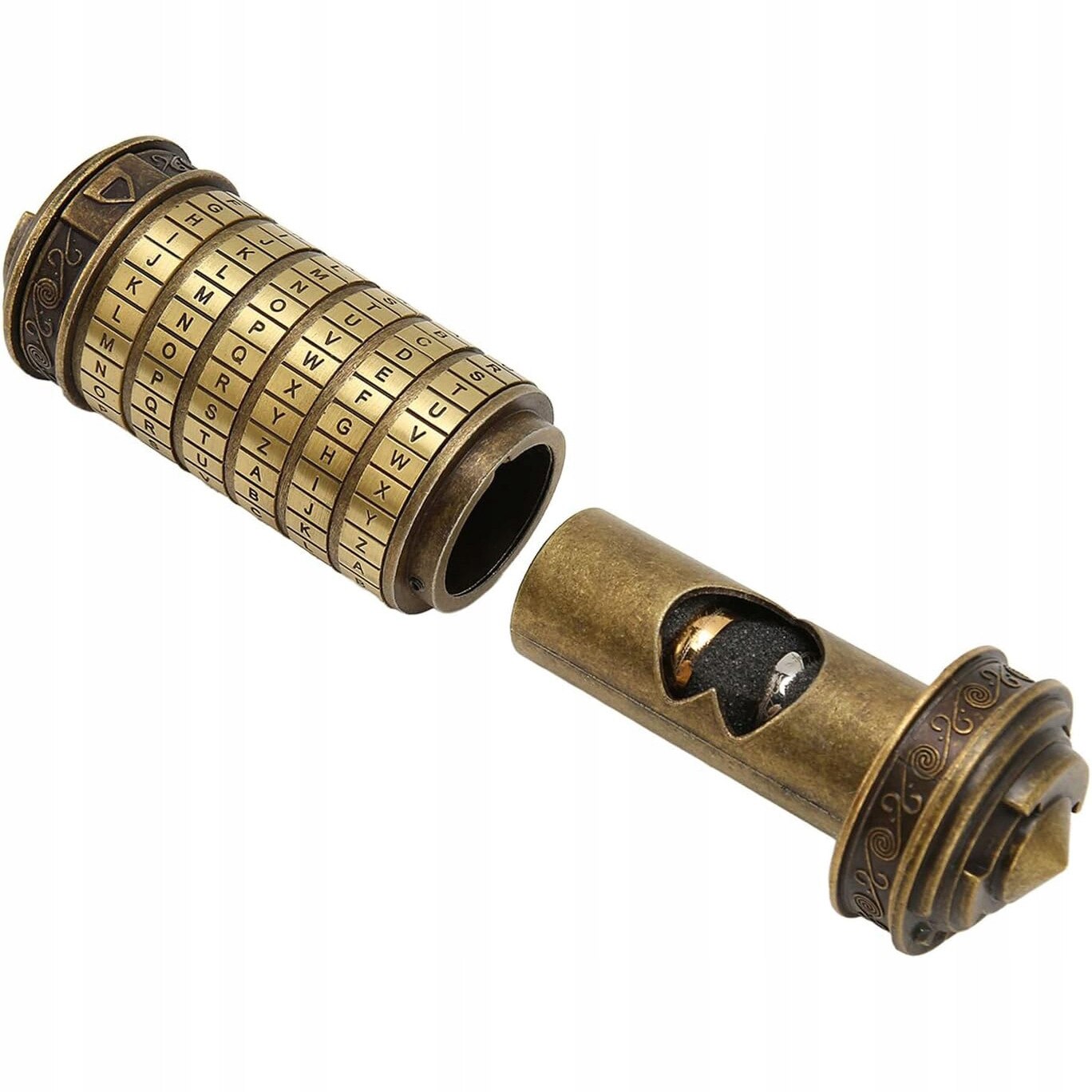 Seif puzzle cu cod Da Vinci, metal - eMAG.ro