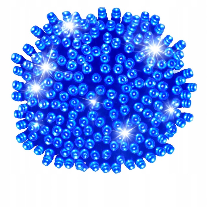 Lampki choinkowe LED 1000 FLASH, 70m, negru + alb FLASH, cablu verde