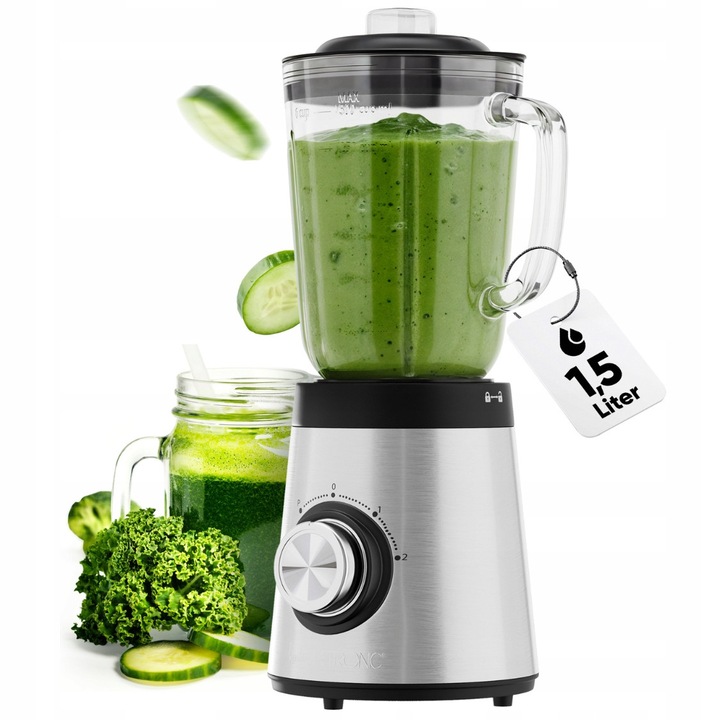 Blender Clatronic 1,5L 700W, zdrobire gheata, sticla