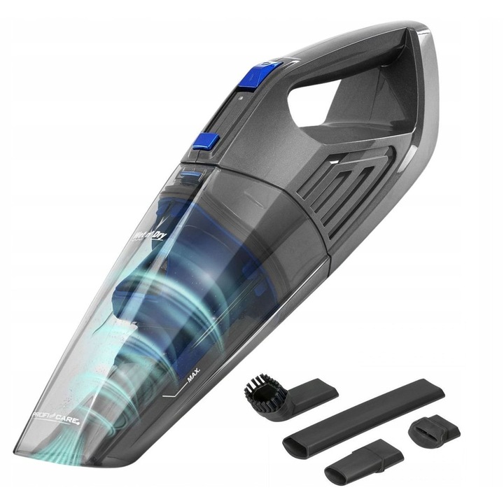 Aspirator auto ProfiCare, 2 in 1, umed/uscat, 14.8V, 2200mAh, 110x130x410mm