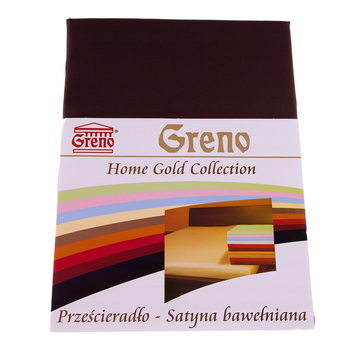 Cearceaf de pat Greno 160x210cm, 100% bumbac, fara guma, bej