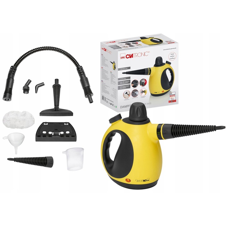Mop cu abur Clatronic, 3,5 bar, rezervor 250ml, cablu 5m, set accesorii