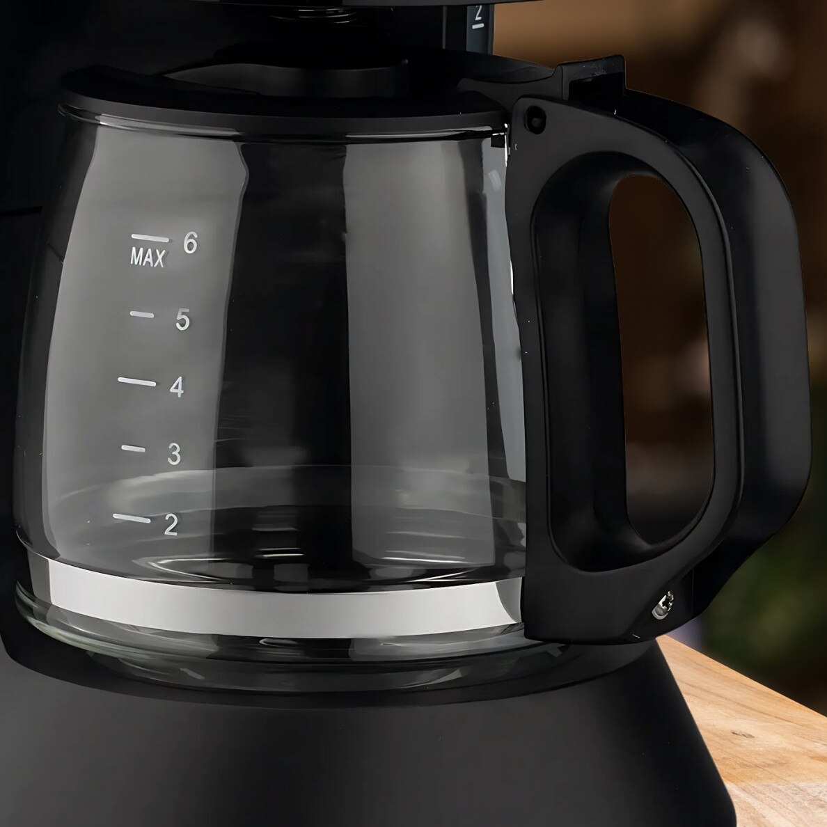 Cafetiera cu filtru 3HF90777L, 600 W, 600 ml, filtru reutilizabil, functie anti-picurare, negru, compacta