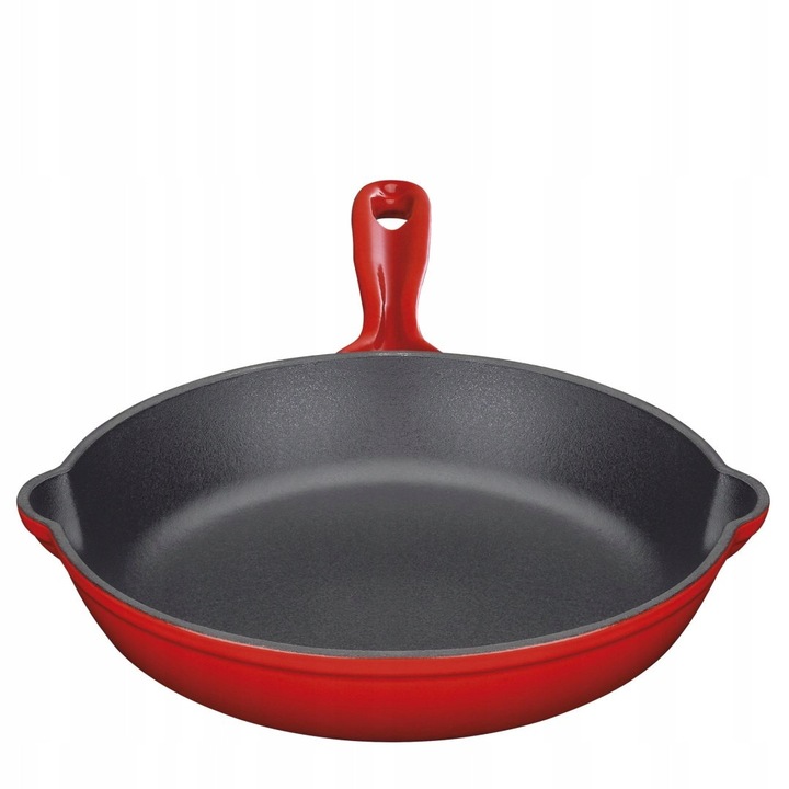 Tigaie din fonta, Kuchenprofi, Provence, 16cm, negru/rosu