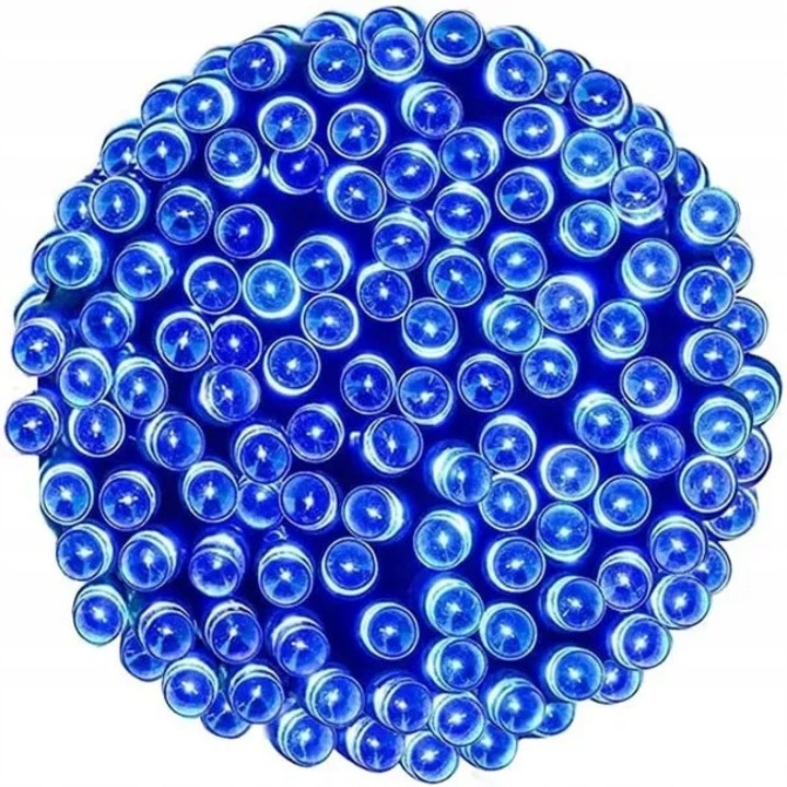 Lampi LED 1000 Niebieski, 65 m, 8 moduri, IP44, set