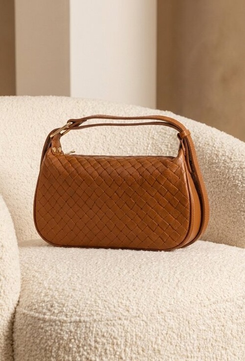 Geanta dama maro din piele naturala cu model