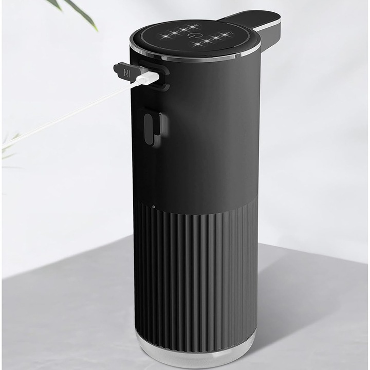 BEDEE automata szappanadagoló, érintésmentes, 4 adagolási szint, fekete, 200x114mm