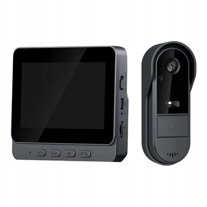 Interfon video wireless 4.3 inch cu camera HD si unghi de vizualizare 170°