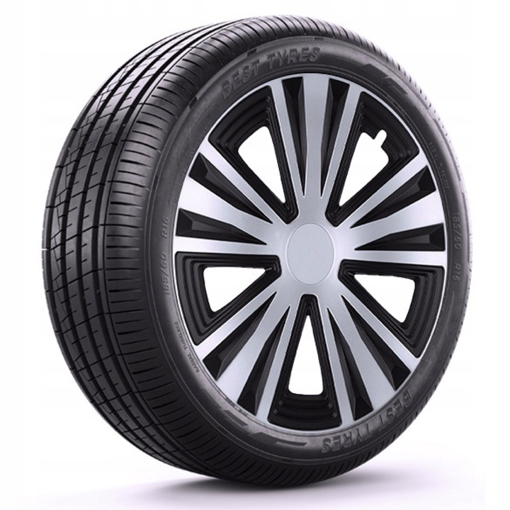 Capace roti 16', negru, set universal pentru 4x4/SUV si automobile personale