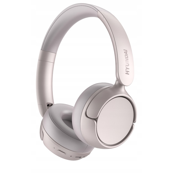 Casti Wireless Hyundai HBTM50RT, roz, 65h autonomie, pliabile