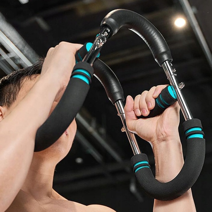 Extensor de exercitii, BEDEE, ajustabil, negru, 18x65-68cm