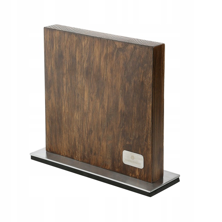 Bloc magnetic pentru cutite Zassenhaus 10 piese lemn de frasin inchis 28x9x25cm
