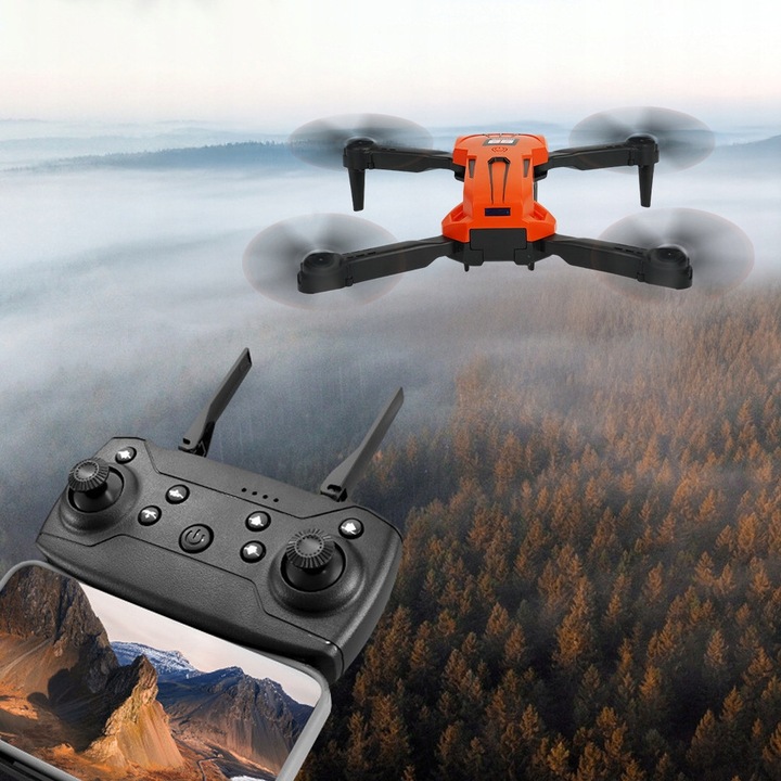 Дрон D88, HD камера, 2.4GHz, дистанционно управление, комплект с пилот