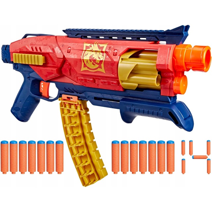 Lansator cu magazie pentru 14 sageti, multicolor, accesorii personalizabile, pentru varsta de la 8 ani