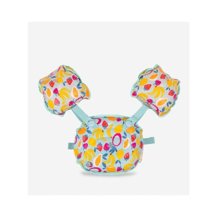 Colac de inot Nabaiji Tiswim 15-30 kg, cu maneci si curea, pentru descoperirea apei, multicolor