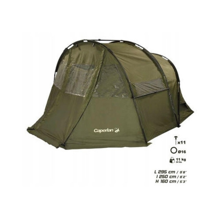 Cort camping Caperlan Tanker Frontview, 2 persoane, impermeabil, confortabil