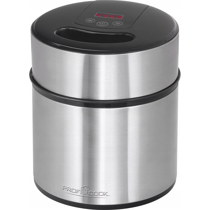 Masina de preparat inghetata ProfiCook PC-IC, inox, 1800 ml, cu timer digital