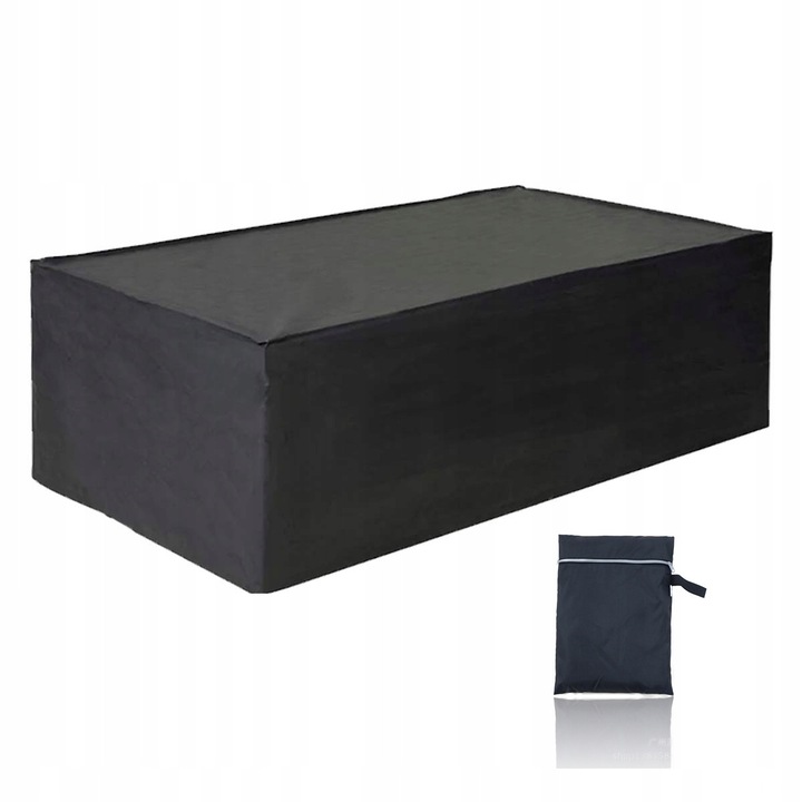 Husa pentru mobilier de gradina, 150x150x70cm, material Oxford 420D, impermeabil, negru, set 1 buc.