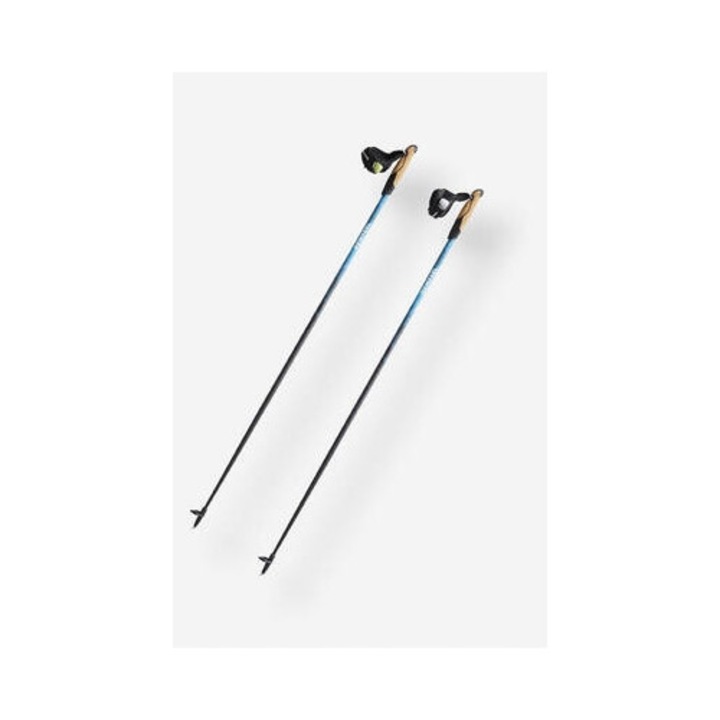 Newfeel NW P700 túrabotok, nordic walkinghoz, heti 2 alkalomra, fekete színű, 2 darabos szett
