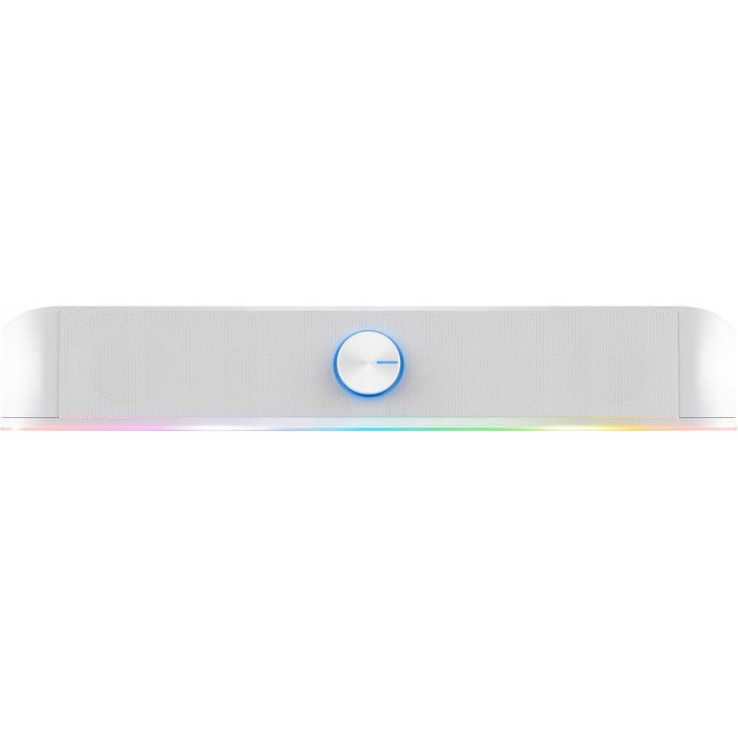 Soundbar RGB Stereo 12W, USB, Jack 3,5 mm, alb