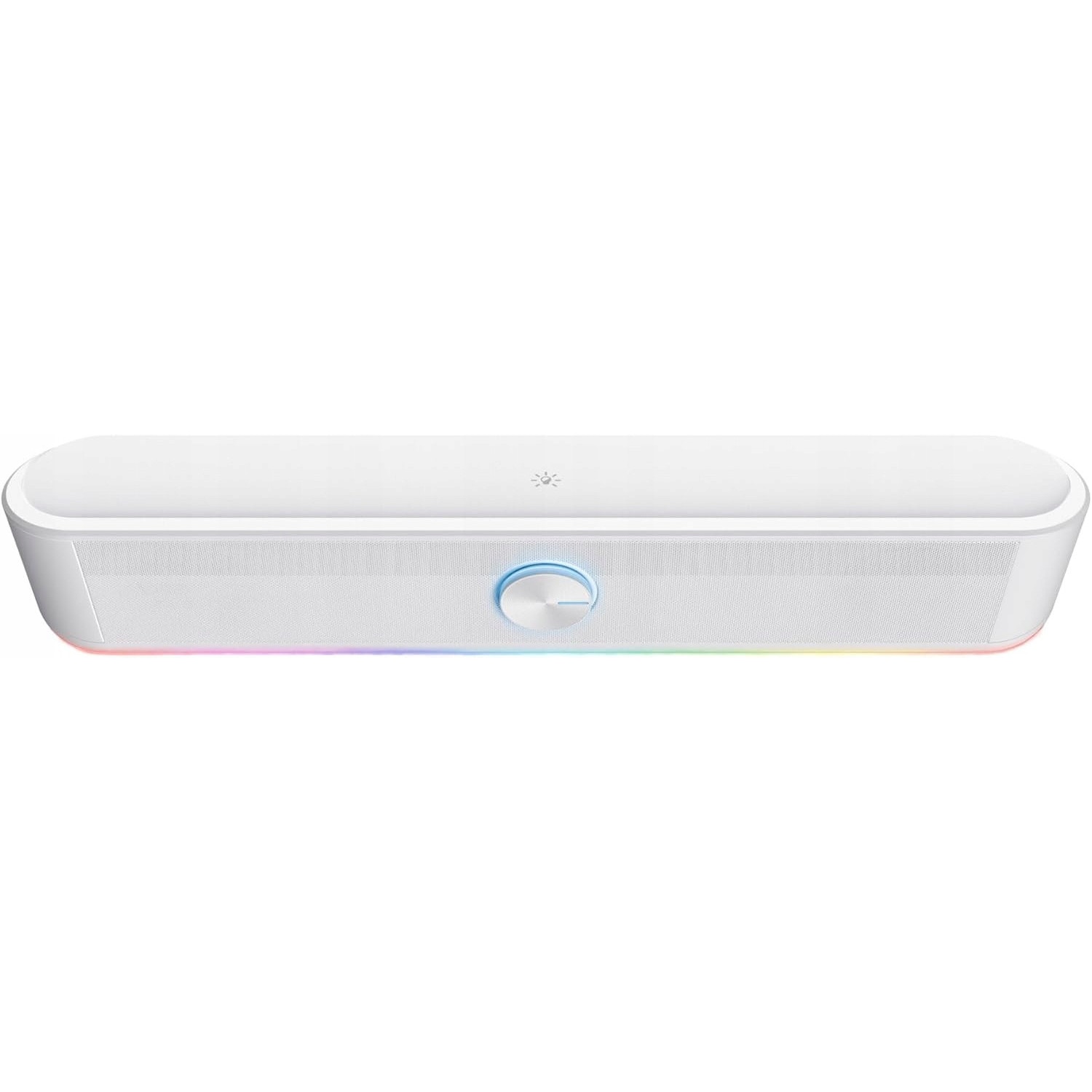 Soundbar RGB Stereo 12W, USB, Jack 3,5 mm, alb