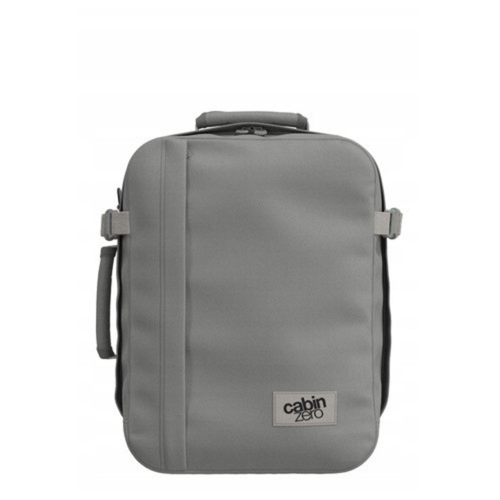 CabinZero Classic Tech 28l laptop hátizsák, 2 az 1-ben, ezüst