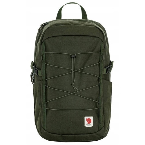 Rucsac Fjallraven Skule 24, 24 litri, material Oxford 600D, impermeabil, pentru laptop 15", verde inchis